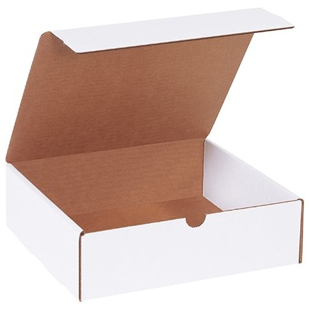 Box Packaging Corrugated Literature Mailers, 10L x 9W x 3H, White, PK50 ML1093